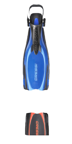 Cressi Reaction Fins, The Reaction fins are full of sophisticated hi-tech contents, all those ingred