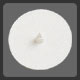 White plastic, 2�in diameter. Useful aid for mar