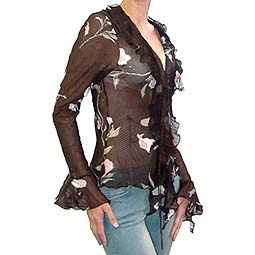 in the style of that worn by Samantha Mumba