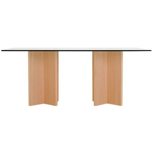 Criss Cross Dining Table- Rectangular- Oak