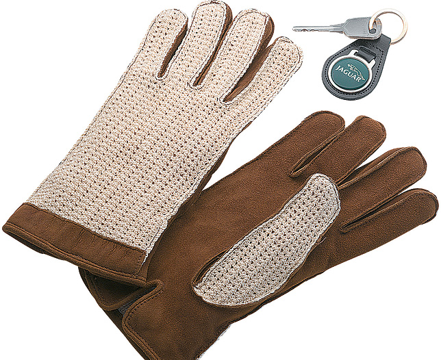 Unbranded Crochet Back Driving Gloves- Lrg