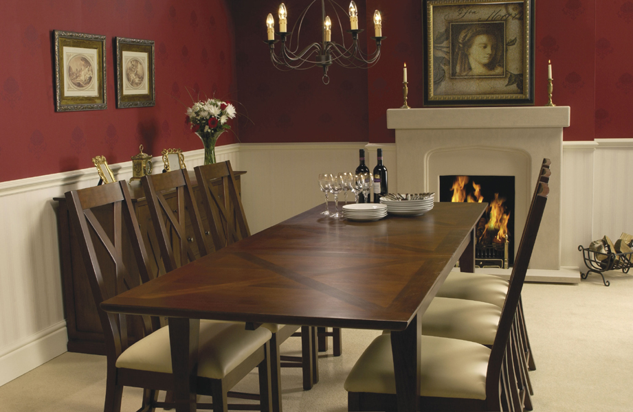 Unbranded Crosswell Walnut 6ft Extending Dining Table and