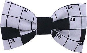 Unbranded Crossword Bow Tie