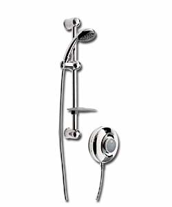 Croydex H2O Hydro-Powered Mixer Shower - Chrome