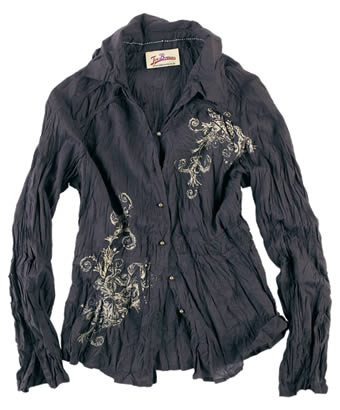 Unbranded Crushed Chocolate Blouse