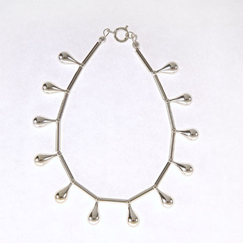 Crystal Cubes and Drops Bracelet