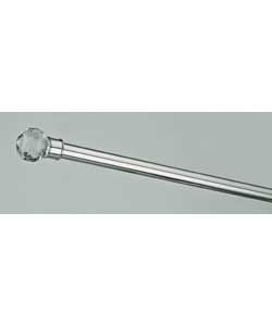 Unbranded Crystal Finial Extendable Pole 28mm