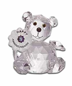 Crystal Happy Anniversary Bear