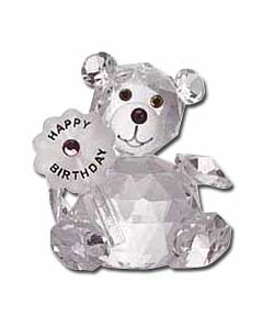 Crystal Happy Birthday Bear