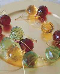 Crystal Red- Gold and Green Decorations