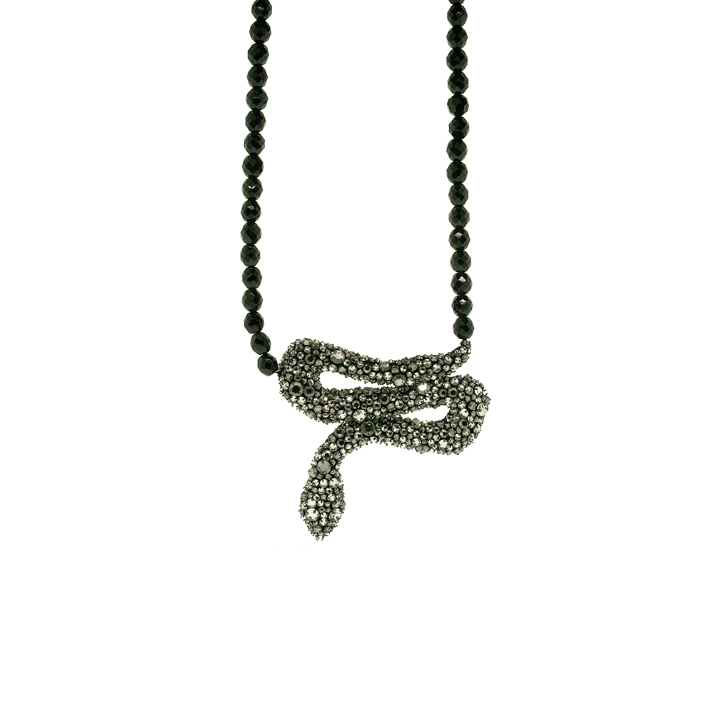 Unbranded Crystal Serpent Necklace