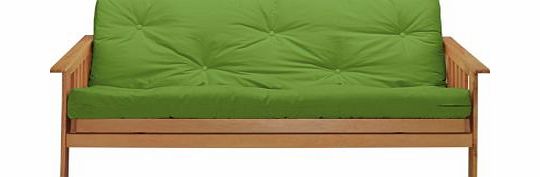 Unbranded Cuba Futon Sofa Bed with Mattress - Green