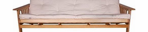 Unbranded Cuba Futon Sofa Bed with Mattress - Natural