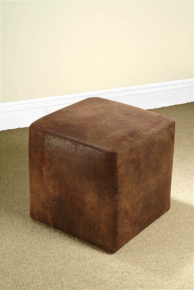 Unbranded Cube In Rubbed Through Leather Effect