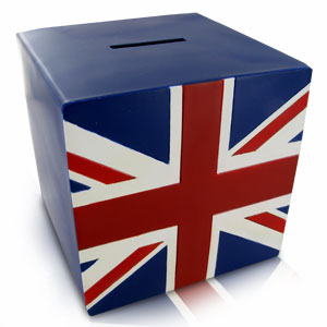 Unbranded Cube Union Jack Money Bank