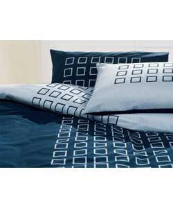 Cubes Double Duvet Cover Set -Black/Grey