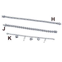 Cubic Zirconia Link Bracelet