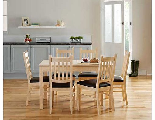 Unbranded Cucina Light Oak Dining Table and 4 Chairs
