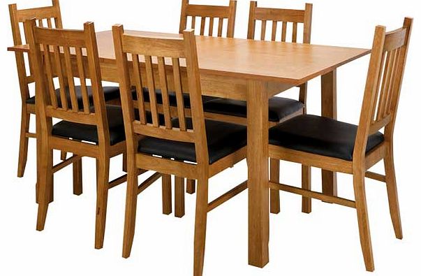 Unbranded Cucina Oak Dining Table and 6 Chairs