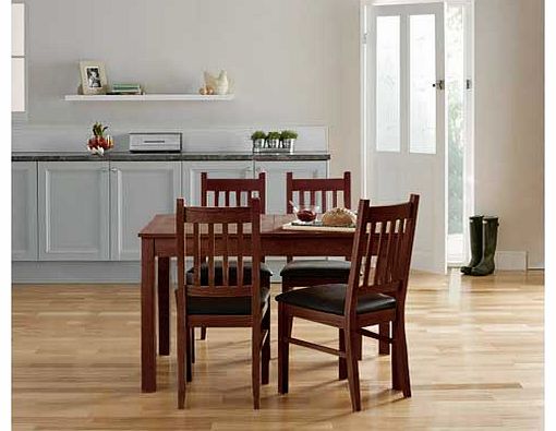 Unbranded Cucina Walnut Dining Table and 4 Chairs