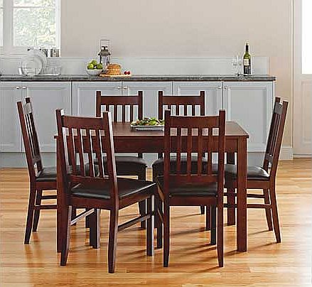 Unbranded Cucina Walnut Dining Table and 6 Chairs
