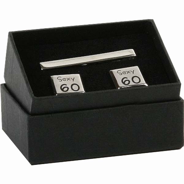 Unbranded Cufflink and Tie Pin Set - Sexy 60