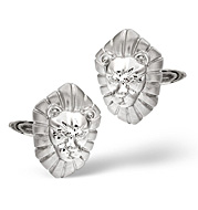 Cufflinks 0.03CT Diamond 9K White Gold