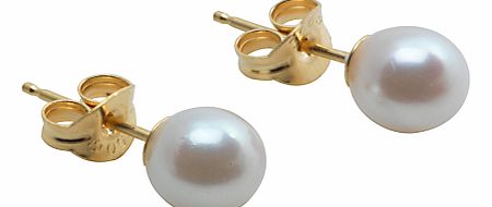 Unbranded Cultured Small White Pearl Stud Earrings