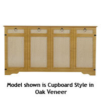 Cupboard Style Radiator Cabinet - Unfinished MDF Large Size 1685x888mm