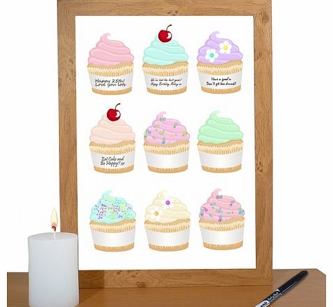 Unbranded Cupcake Guestbook Poster