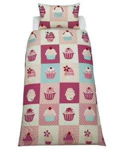 Unbranded Cupcakes Duvet Cover Set - Single