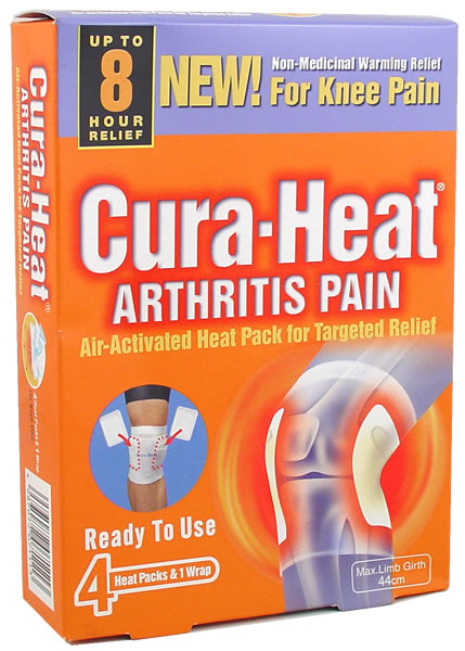 Unbranded Cura-Heat Arthritis Pain for Knee (4 pads)