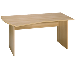 Curve ergo panel end desk