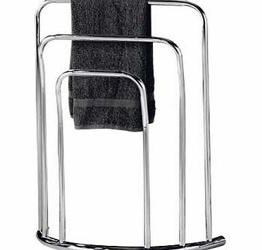 Unbranded Curved 3 Bar Towel Rail - Chrome
