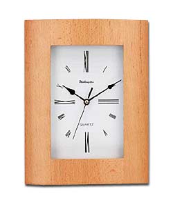 Curved Beech Wood Wall Clock