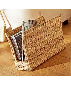 Unbranded Curved Magazine Rack - Water Hyacinth