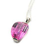 Unbranded Curved Pink Cubic Zirconia Pendant