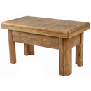 Curvy plank pine coffee table furniture
