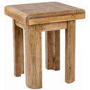 Curvy plank pine lamp table furniture