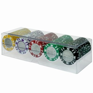 Unbranded Customisable Acrylic 100 Chip Tray and Lid (Min order x100)
