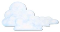 Wander lonely as a cloud with this cardboard cutout. You can put it on the wall or hang it from the 