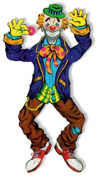 Unbranded Cutout: Hobo Clown