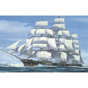 Cutty Sark plastic kit from German specialists Revell. The clipper Cutty Sark represents one of the 
