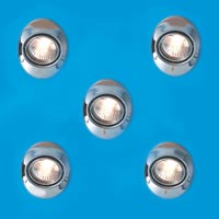 Classy recessed spotlights with clever tilting des