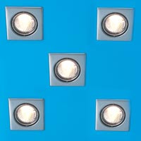 Classy recessed spotlights with clever tilting des