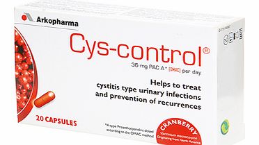 Unbranded Cys-control Urinary Infection Treatment (20
