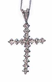 CZ Multi Stone Cross