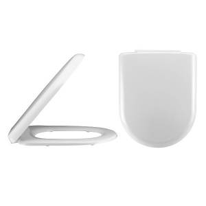 Unbranded D-Shape Soft Close Toilet Seat Top Fix