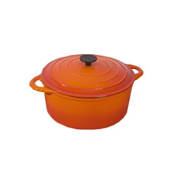 Cast iron cooking potsSuitable for use on gas, ceramic, electric, induction, halogen cooker tops and ovensThese heavy duty cast iron kitchen pots and pans are designed to heat food evenly for maximum taste. Enamelled interiors make stuck-on food and 