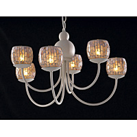 Unbranded DAAPO0633 - 6 Light Cream Hanging Light